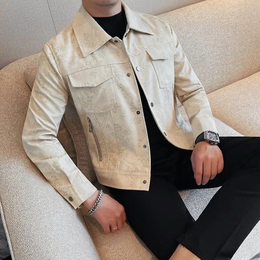 High Quality Autumn Leather Jacket for Men