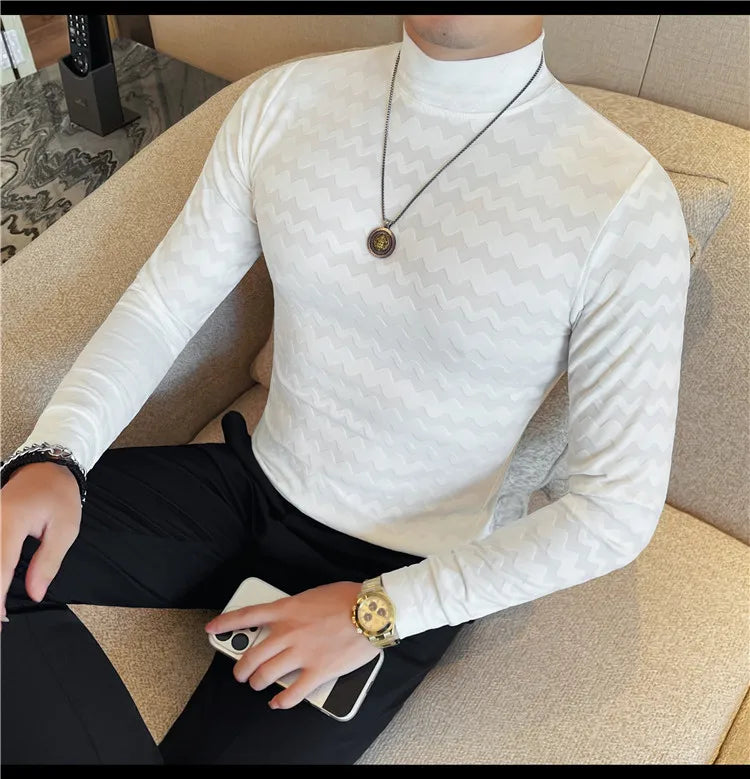 Hot Selling Slim Fit Long Sleeved T-shirt for Men