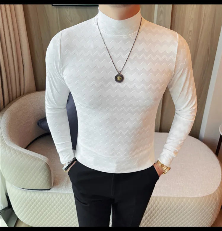 Hot Selling Slim Fit Long Sleeved T-shirt for Men