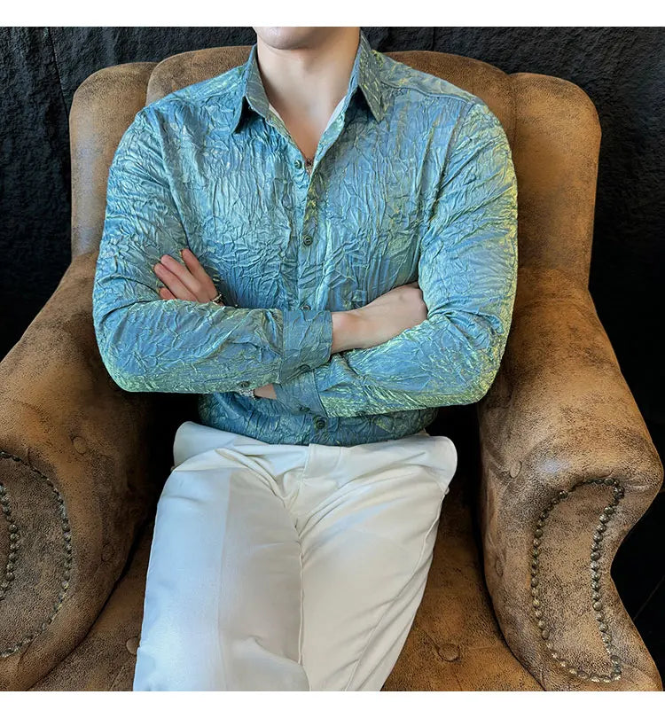 Elegant Slim Fit Social Shirt For Men Clothing