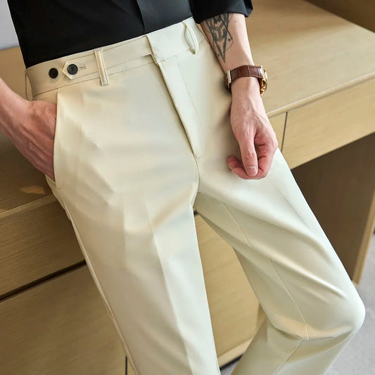 Men's Elegant Casual Business Slim-fit Dress Pants.