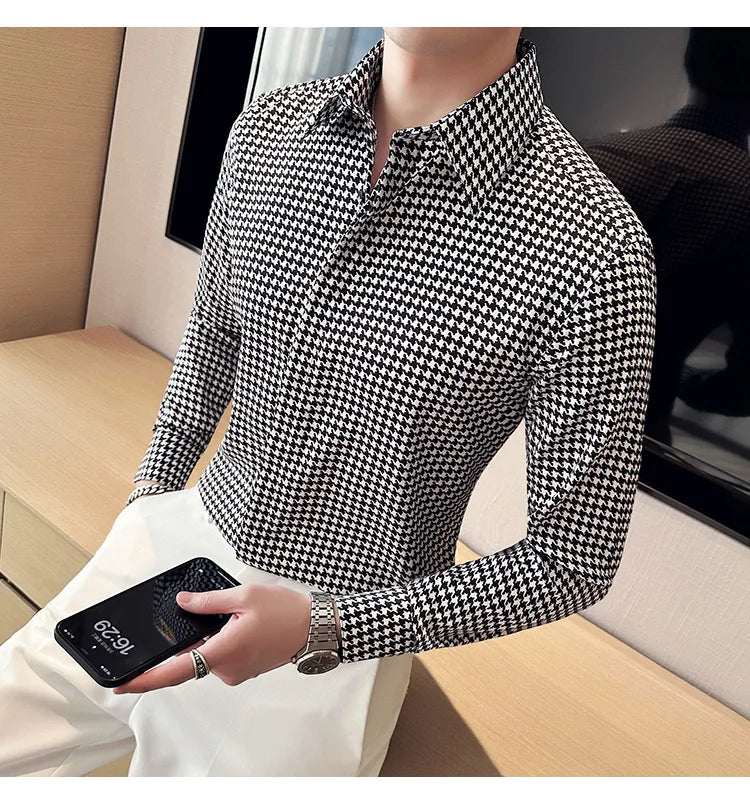 High Quality Vintage Non Iron Long Sleeve Shirts For Men
