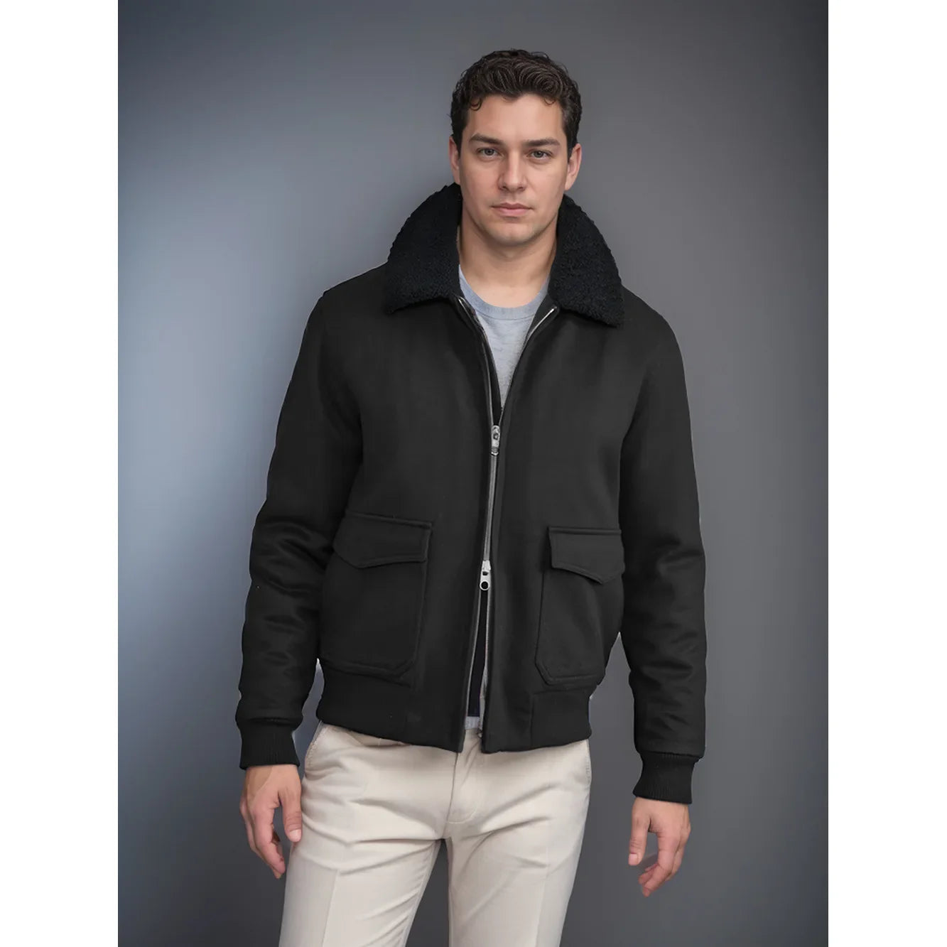 European Winter Men's Marvelous Zippered Pocket Jacket for Men