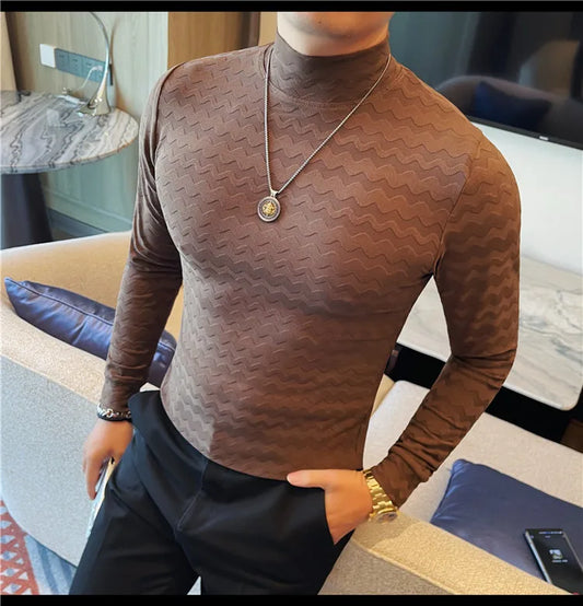 Hot Selling Slim Fit Long Sleeved T-shirt for Men