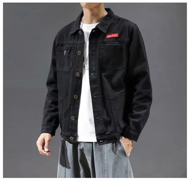 Men's Green Camouflage Denim Jackets New Casual Comfortable