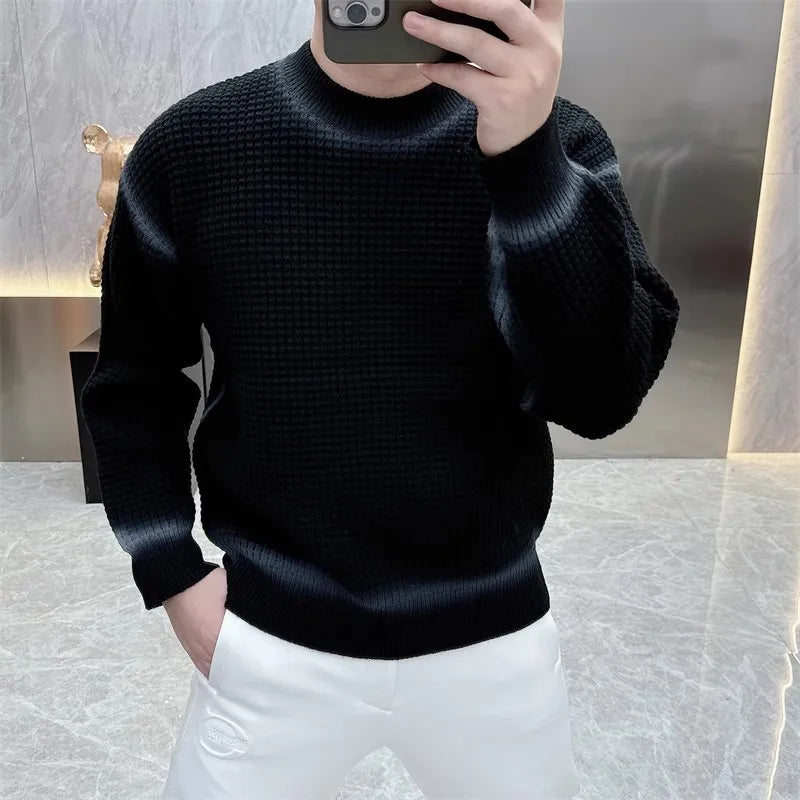 Alluring Men's Knitted Sweater Long Sleeve Casual Pullover
