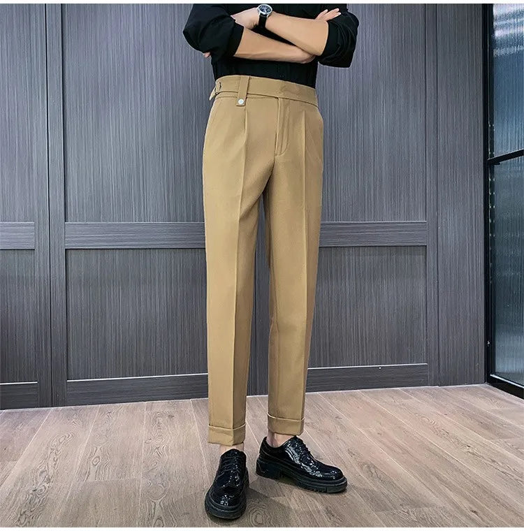High Waist Straight Pants For Men. It is available in many colors
