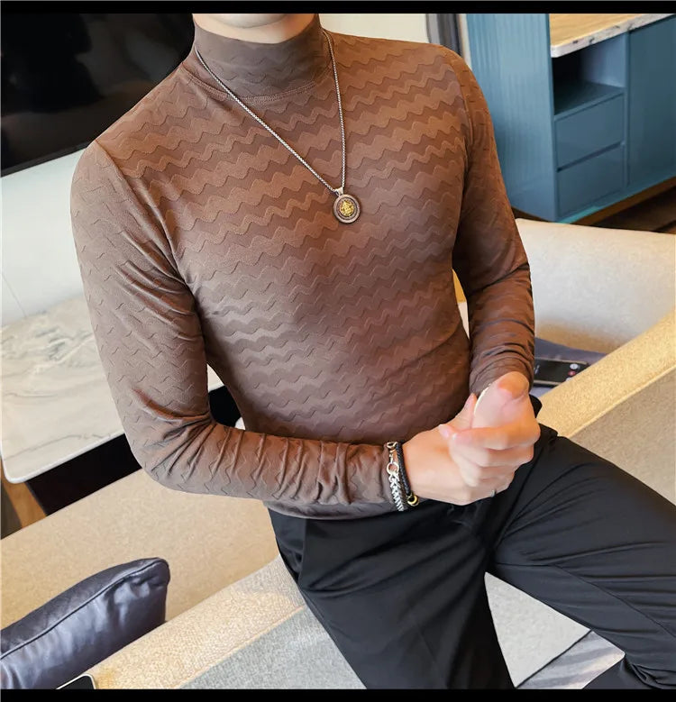 Hot Selling Slim Fit Long Sleeved T-shirt for Men