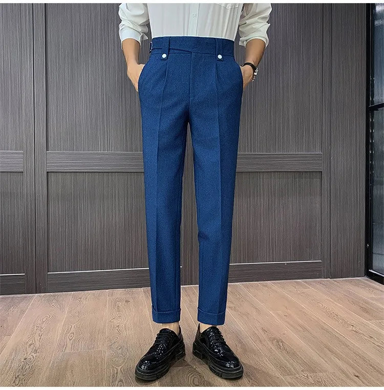 High Waist Straight Pants For Men. It is available in many colors