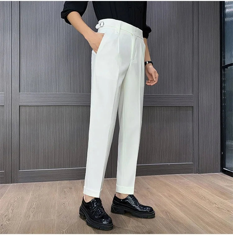 High Waist Straight Pants For Men. It is available in many colors