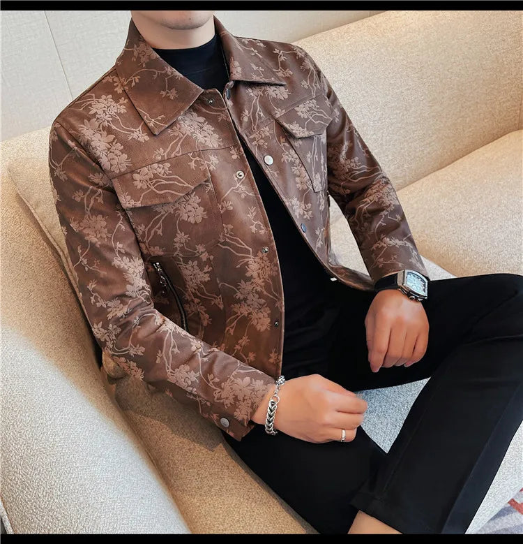 High Quality Autumn Leather Jacket for Men
