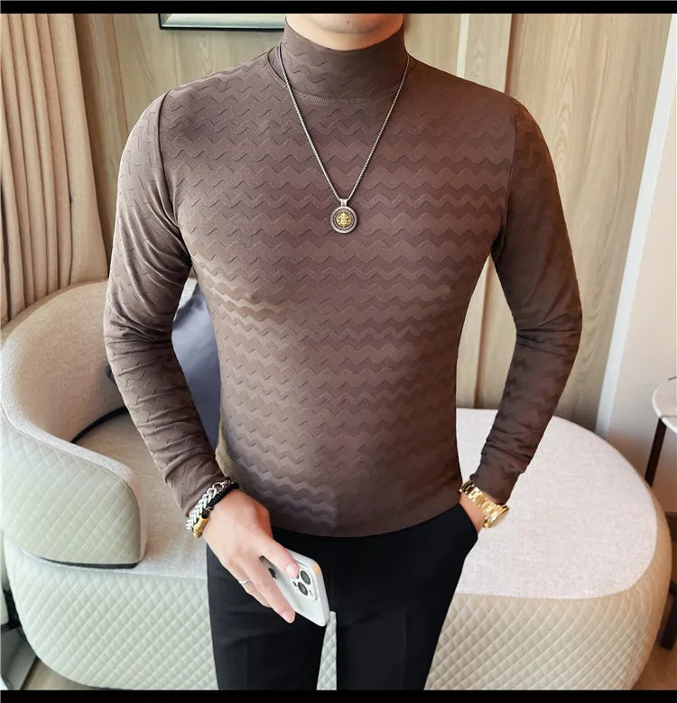 Hot Selling Slim Fit Long Sleeved T-shirt for Men