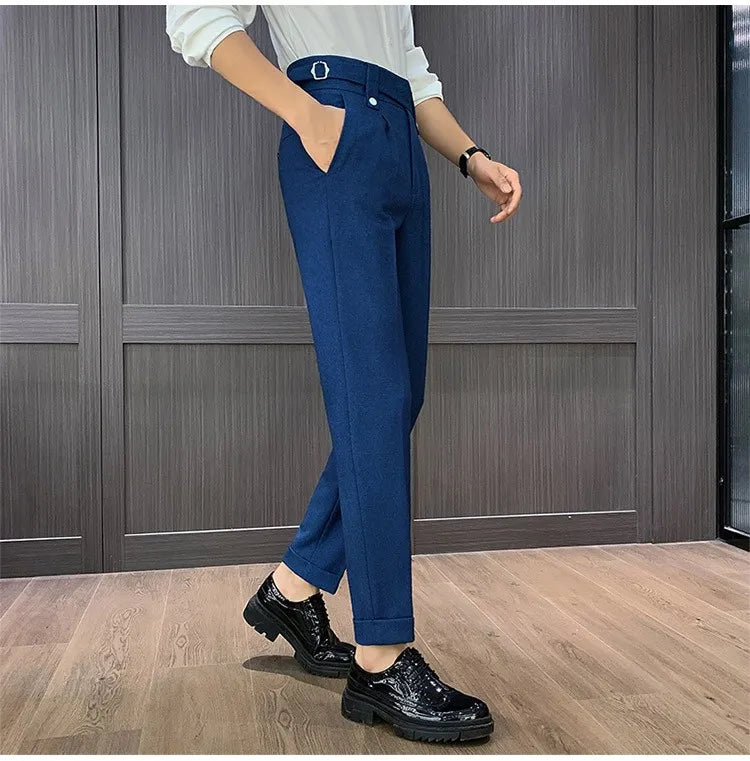 High Waist Straight Pants For Men. It is available in many colors