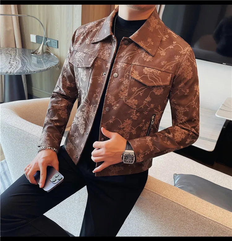 High Quality Autumn Leather Jacket for Men