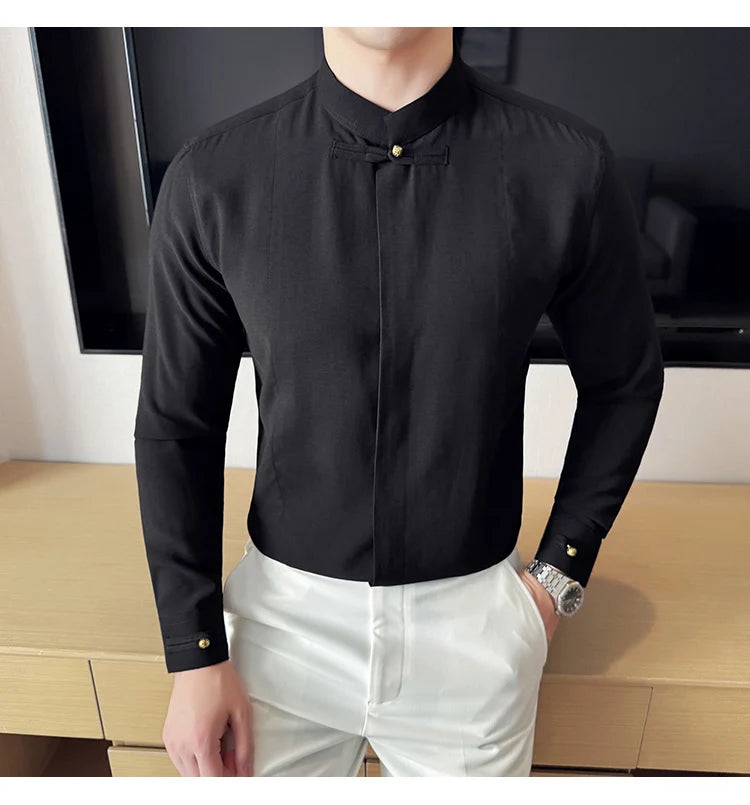Men's Long-sleeve shirt superb looking design for office wear