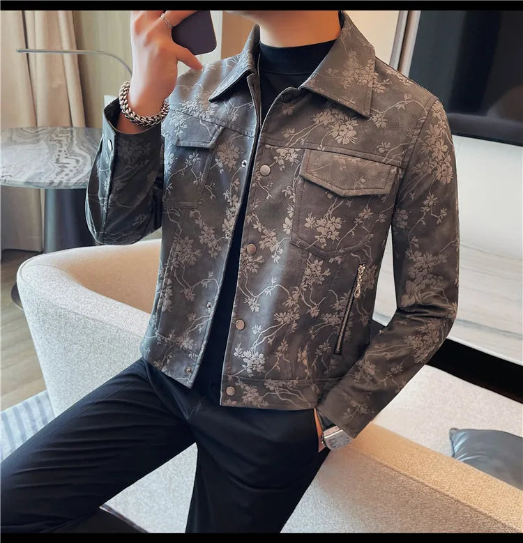 High Quality Autumn Leather Jacket for Men
