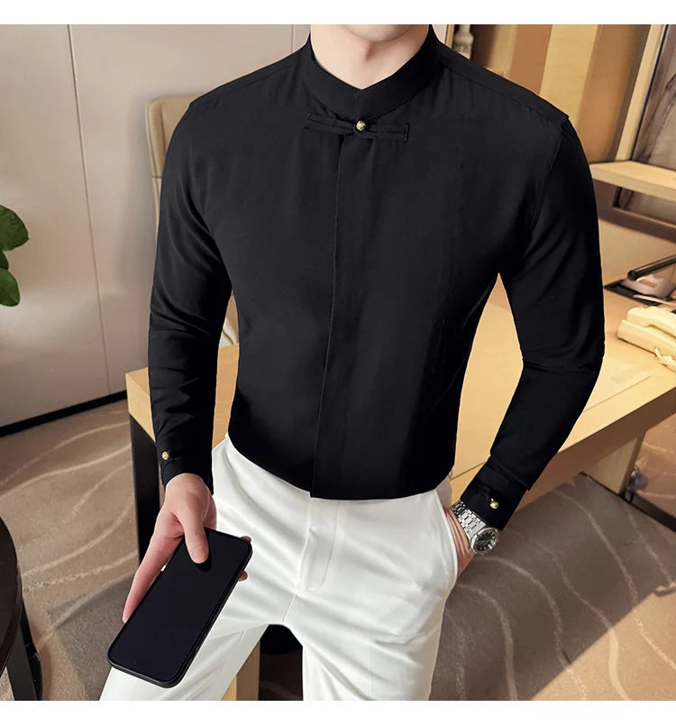 Men's Long-sleeve shirt superb looking design for office wear