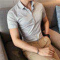 Men's Social Shirt High Quality  Short Sleeve Shirts  .It can be worn for office or casual wear
