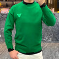 Men's Casual Sweater Long Sleeve Pullovers Fashion Crew Neck Sweatshirt