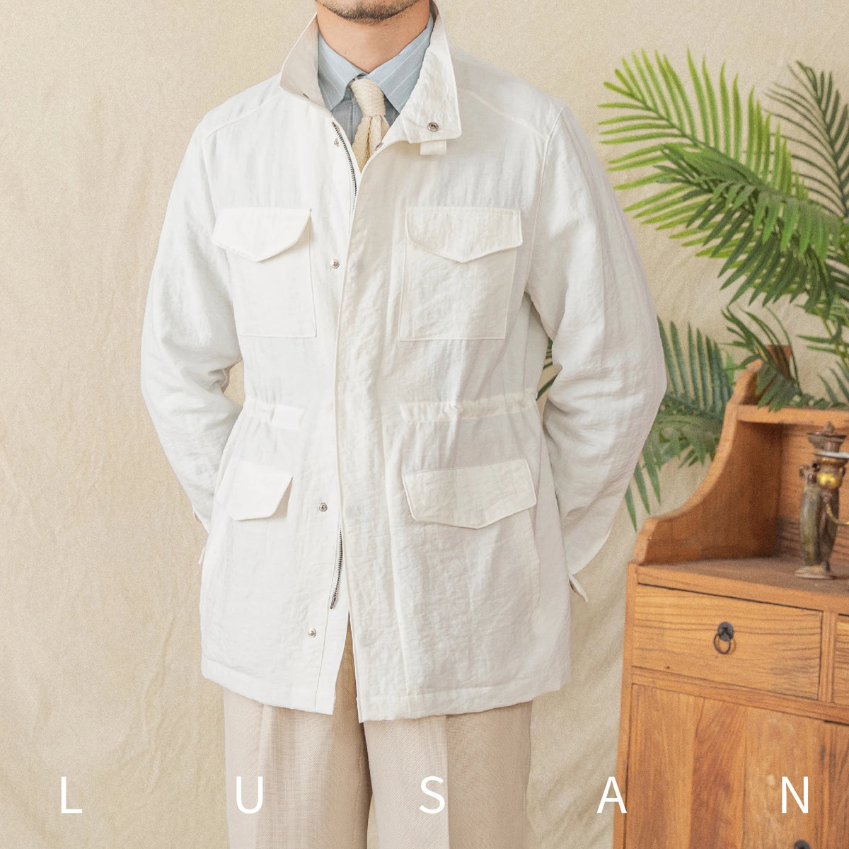 Marvelous Stand Collar Jacket for Men