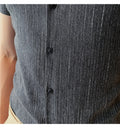 Fashionable British style Short Sleeve Striped Shirt for Men