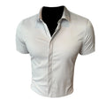 Men's Social Shirt High Quality  Short Sleeve Shirts  .It can be worn for office or casual wear