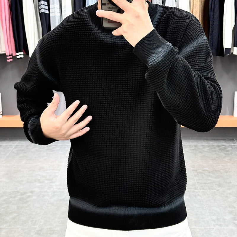 Alluring  Men's Knitted Sweater  Long Sleeve Casual Pullover