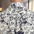 Men's New Arrival Retro Print Long Sleeved Shirt