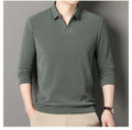 V-neck sweater men's business casual stretchable, warm autumn new pullover knitwear.