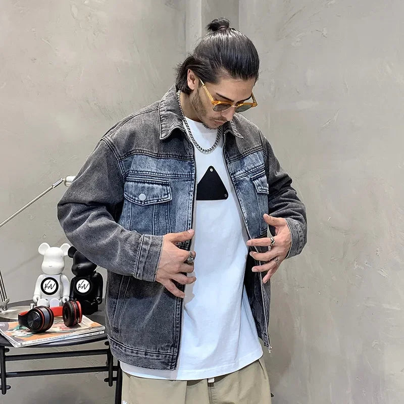 New Fashion Men's Casual Trendy Retro  Vintage  Jacket