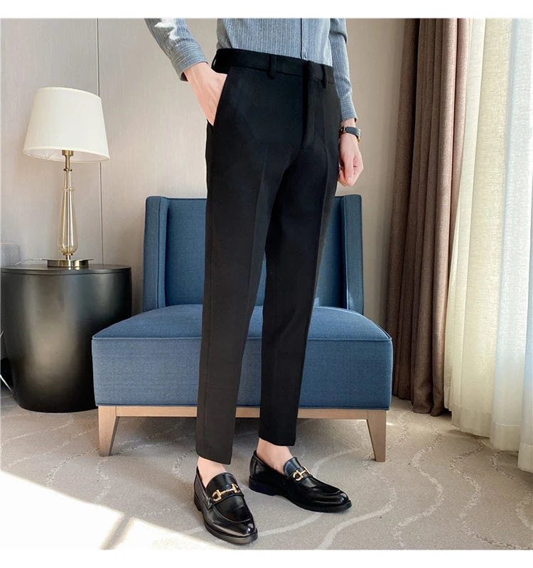 New Thick Business  Woolen Trousers for Men