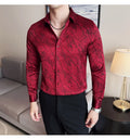 High Quality Men's Summer Long Sleeve Business  Shirt