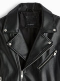 Men's  Fashionable  Zipper Leather Biker Jacket