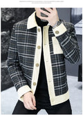 Unique Men's Autumn Plaid Jacket