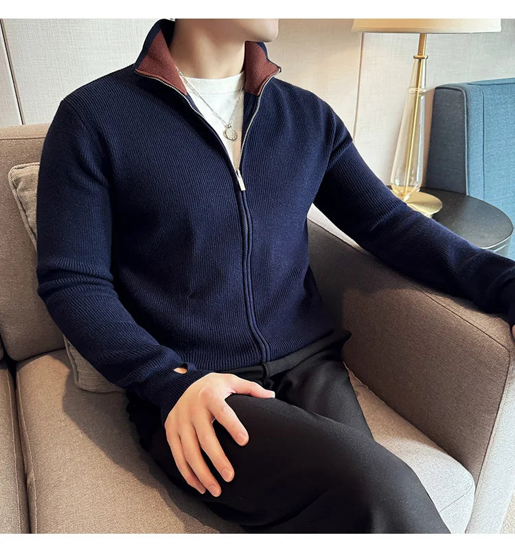 Stunning British Style High Quality Knitted Cardigan for Men