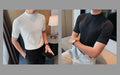 Turtleneck  Korean Luxury Clothing Short Sleeve T Shirt For Men