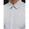 Men Striped Shirt Business Slim Fit Casual Non Iron Long Sleeve