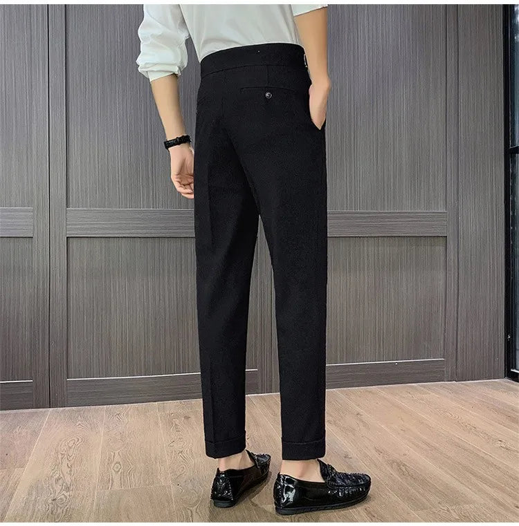 High Waist Straight Pants For Men. It is available in many colors