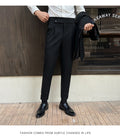 Men's Slim-Fit High Waist Pants