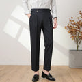 High Quality Men High Waist Suit Pants
