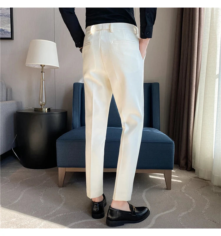 New Thick Business  Woolen Trousers for Men