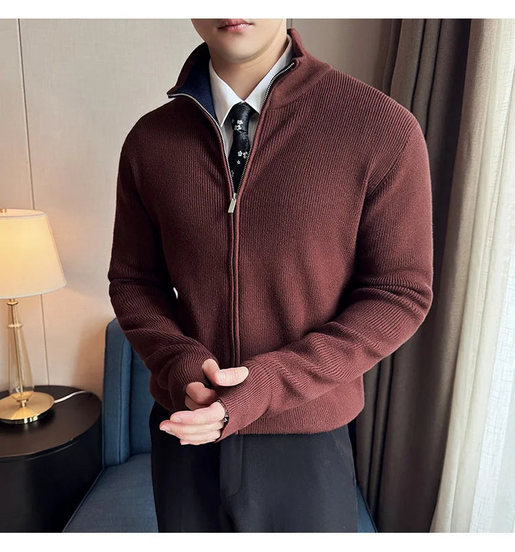 Stunning British Style High Quality Knitted Cardigan for Men