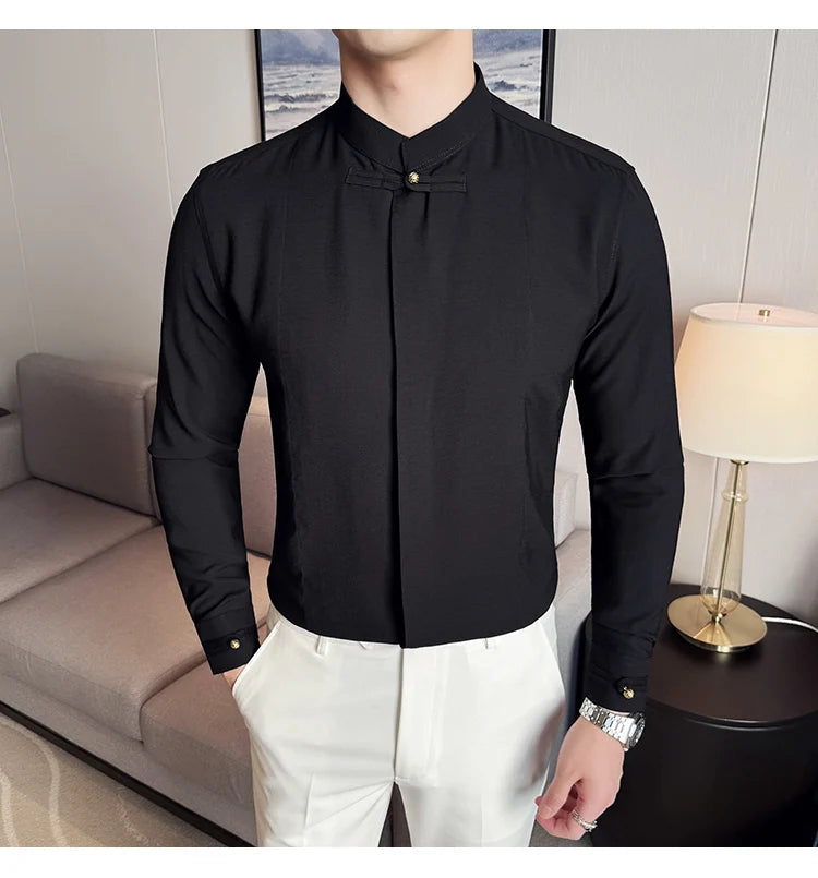 Men's Long-sleeve shirt superb looking design for  office wear