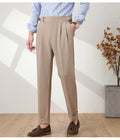 High Quality Men High Waist Suit Pants