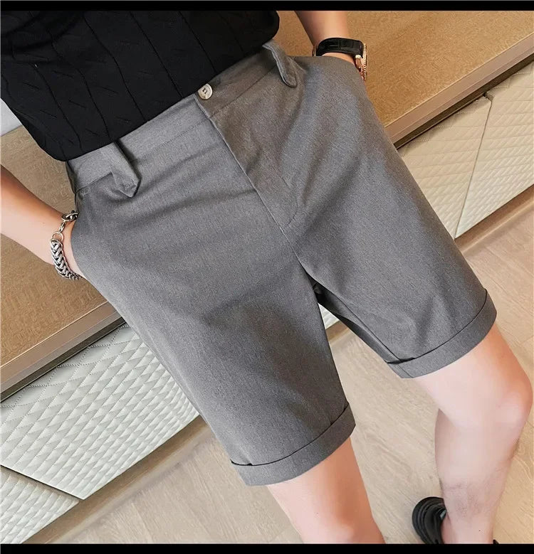 Men's Elegant Elastic Gray shorts Latest Fashion