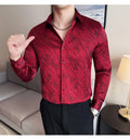 High Quality Men's Summer Long Sleeve Business  Shirt
