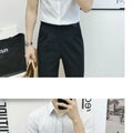 Casual Slim Fit Men Short Sleeve Non Iron Striped Light Shirt