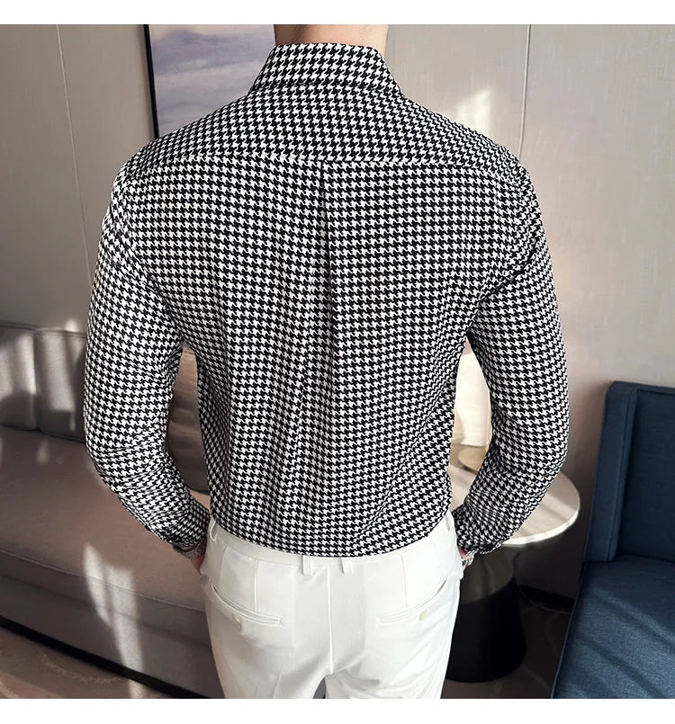 High Quality Vintage  Non Iron Long Sleeve  Shirts For Men