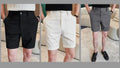 Men's Elegant Elastic Gray shorts Latest Fashion