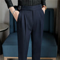 Luxury Men's Slim High-Rise Formal Pants